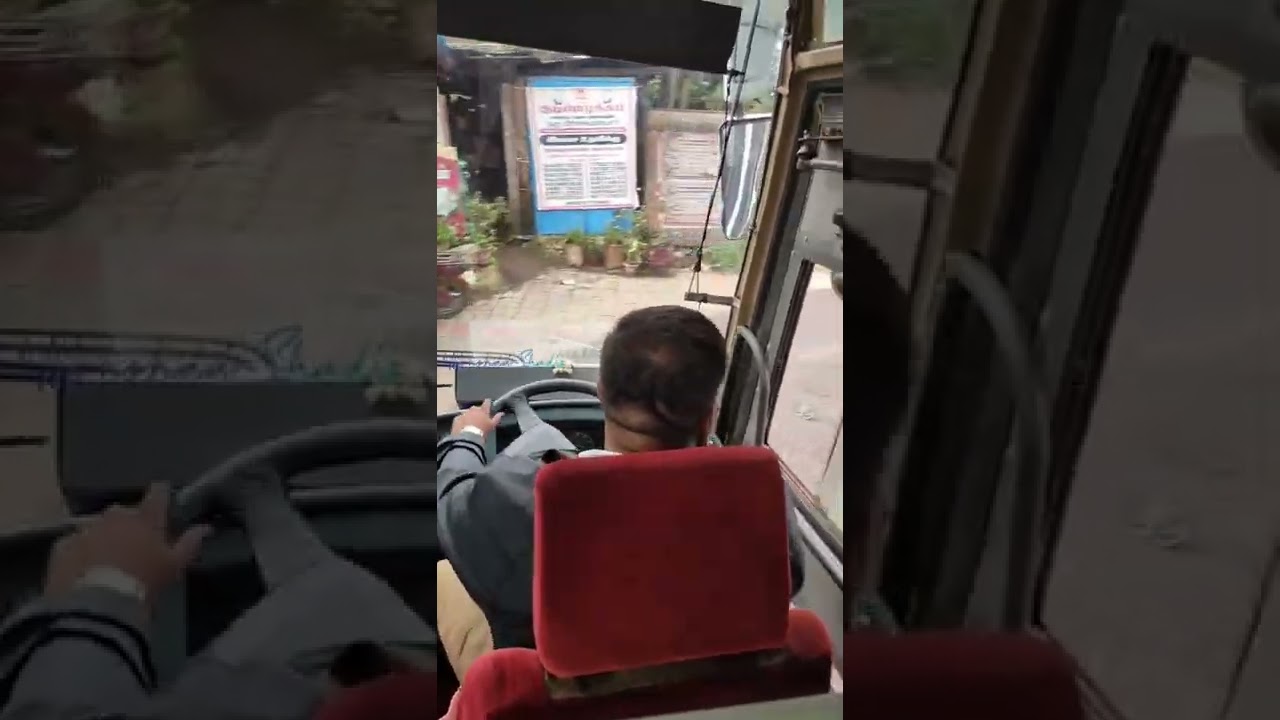 #volvo b9r extremely challenging turning in dangerous turning,easily managed by driver#shorts #ksrtc