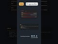 Responsive Progress bar Using HTML CSS 😱 Cool Animation with gradient 🥵 #shorts #html #css