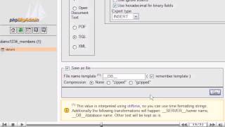 Exporting databases and tables with phpMyAdmin - phpMyAdmin Tutorials