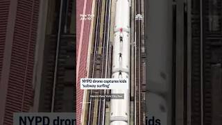 NYPD drone captures kids ‘subway surfing’