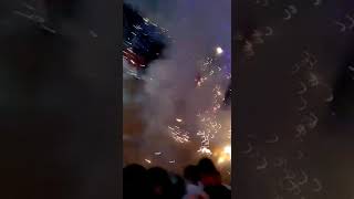 Fireworks in Kazakhstan kindergarten