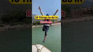 10 Things to do in Rishikesh #short #travel #bungeejumping #ytshort #shortsvideo