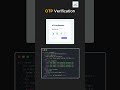 OTP verification using html css and javascript #webdevelopment #html #css #javascript