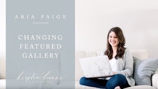 Changing Featured Gallery (Aria Paige Showit Template)