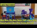 Mesin Mixer Pakan Ternak Tipe 50kg & Mesin Gilingan Ayam Tiren Kombinasi Mesin Cetak Pelet Vertikal