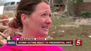 President tours tornado damage, promises aid