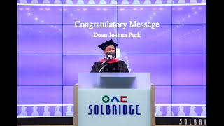 SolBridge Spring 2022 Commencement | Dean Park’s congratulatory message