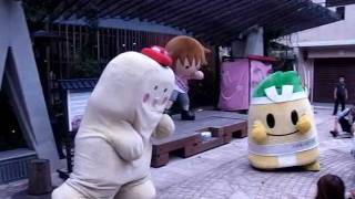 タボくん　わたる　いなっピーでゲリラライブ！　ゆるキャラ祭りin彦根