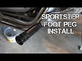 Harley Sportster Foot Peg Removal And Install