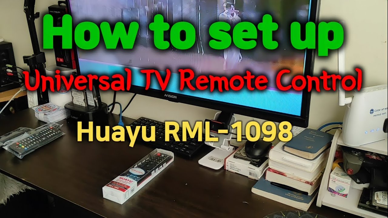 How To Set Up | Universal TV Remote Control | Huayu | - YouTube