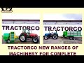 TRACTORCO - NEW RANGES OF MACHINERY FOR COMPLETE SILAGE MAKING SYSTEM