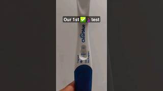 Our 1st positive pregnancy test #positive #positivepregnancy #test #pregnancy #pregnantat40