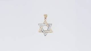 IG-01-100-2239 - 14K Gold Jewish Star of David Pendant