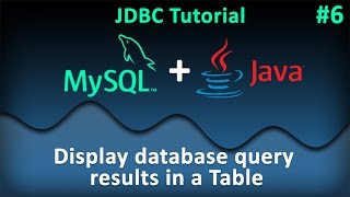 JDBC Tutorial for Beginners #6 : Display database query results in a Table