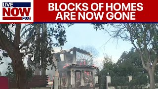 California Palisades Fire: Blocks of homes wiped out as fire continues to grow | LiveNOW from FOX