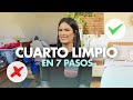 Limpia tu cuarto en solo 7 PASOS 🛏️ Durará MÁS tiempo ordenado!✨ Tips de Ellen Te Dice✨✨