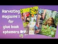 Magazine Harvesting 4 Glue Book Ephemera📓✂️🩷 Viewer Request 🩷 Giveaway Winners Announced!