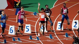 男子100m T64(義足） 決勝_大島健吾が4着：KOBE 2024 世界パラ陸上選手権大会