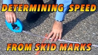 How to Determine Speed from Skid Marks