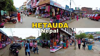 Hetauda Bazar, Makwanpur District 4K - Virtual Walking Tour