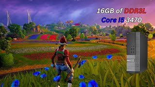 Intel core I5 3470 - Fortnite chapter 6 season 1 - performance mode