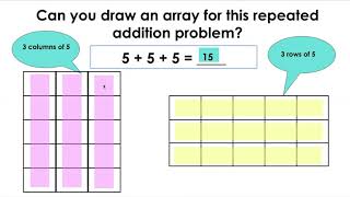 2nd Grade Creating Arrays