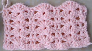 crochet shells and trellis / crochet stitches