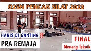 FULL TEKNIK‼️O2SN PENCAK SILAT 2023 TINGKAT SLTP SEKOTA SUNGAI PENUH #o2sn2023 #pencaksilat #ipsi