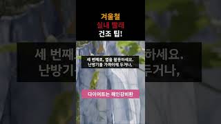 겨울철  실내 빨래 건조 팁!