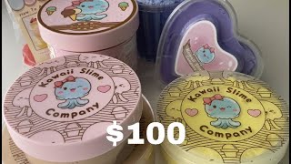 $100 KAWAII SLIME COMPANY REVIEW