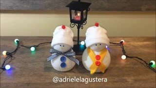 Faça você mesma: Boneco de neve com meia.