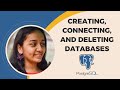 PostgreSQL for Beginners - Creating, Connecting and Deleting Databases