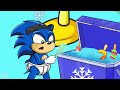 brewing cute baby sonic gets an f on his test today funny story sonic the hedgehog 3 animation