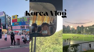 Korea Vlog 1 | Yonsei International Summer School (YISS), exploring Sinchon and Hongdae, rating food