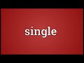 single meaning