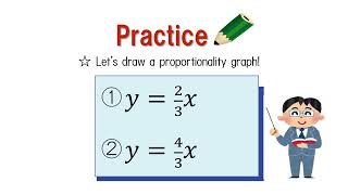 中1＿比例のグラフのかき方＿分数（英語版）