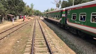 Sylhet Bound Intercity Train 709/Parabot Express Leaving Shamshernagar Station