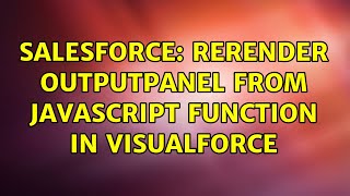 Salesforce: reRender outputPanel from javascript function in visualforce