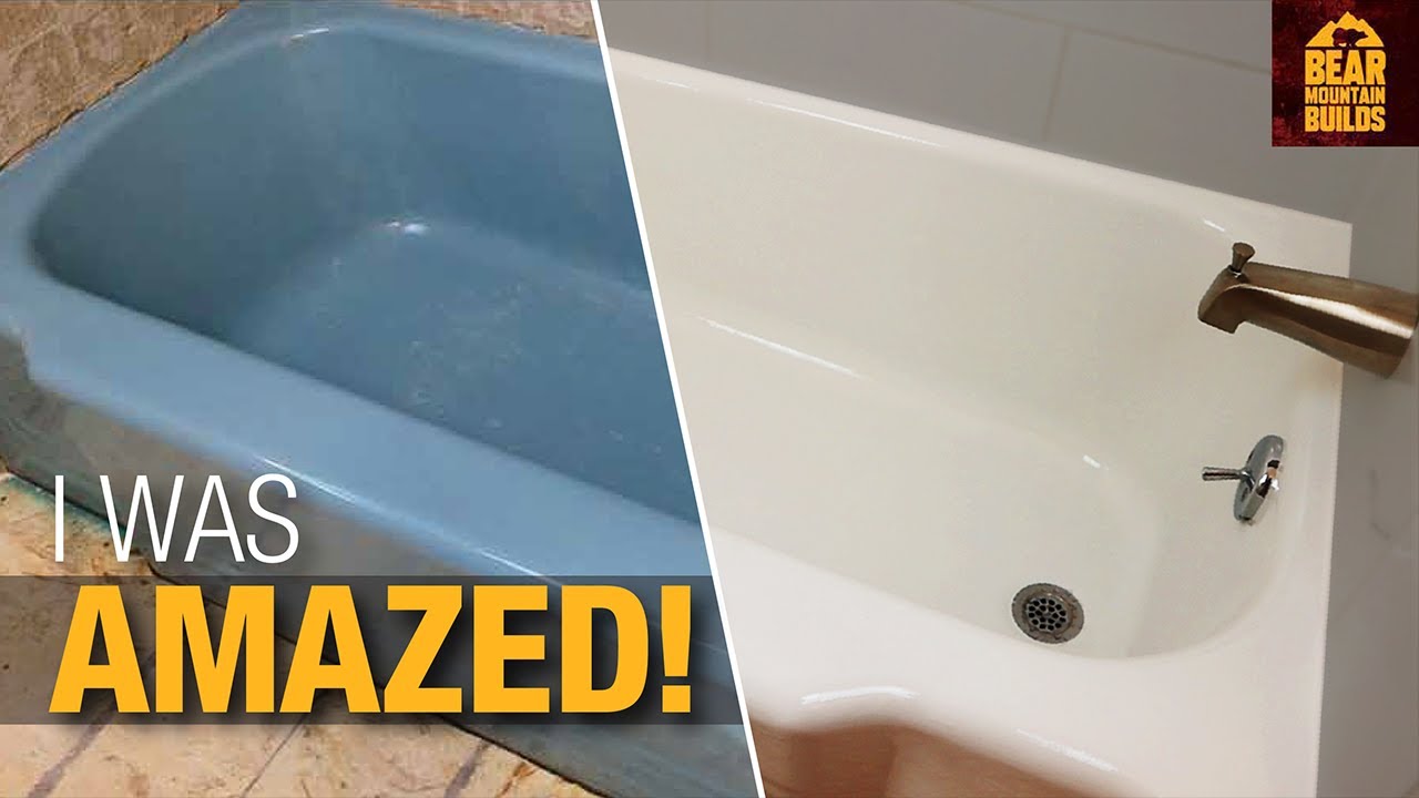 Super Simple How To Paint A Bathtub Youtube