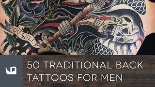 50 Traditional Back Tattoos For Men