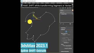 #3dsMax 2023.1 - Spline Extrude