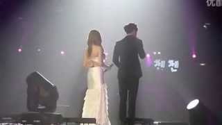 Fancam | 141026 SNSD Tiffany, EXO Lay MC back view @ KMW in Beijing