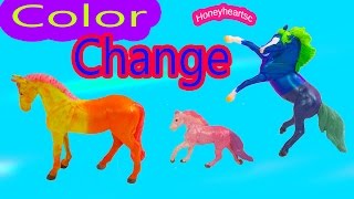 Breyer COLOR CHANGE Horses DIY Paint Craft Fun Honeyheartsc Video