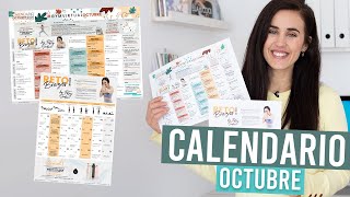 Presentación calendario octubre gratuito + RETOS!!!
