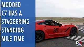 This Modded C7 Has An Impressive Standing Mile Time