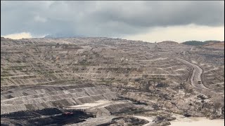 Coal mining open pit Area with liebherr 9350 Excavator ~ miningstory