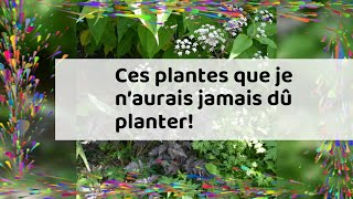 Ces plantes que je n’aurais jamais dû planter!