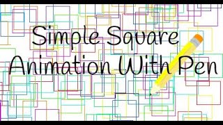 Scratch Tutorial | How to make a simple square animation with pen | Scratch Beginner Tutorial