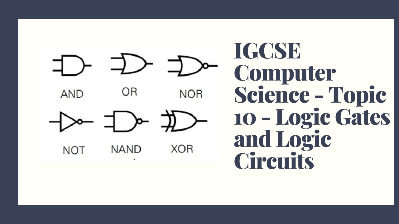 IGCSE Computer Science - Logic Gates - Intro To Logic Circuits, Boolean ...