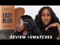 Huda Beauty Easy Blur on for Oily Skin? | Swatches on Dark Skin + 9 hours Wear Test